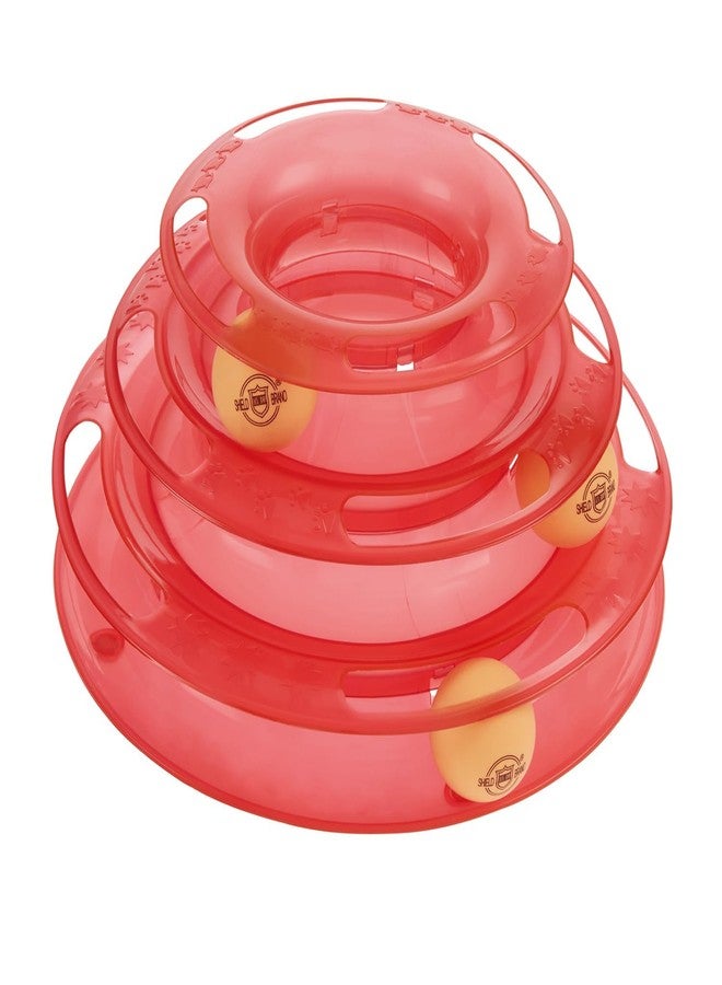 KittuPet لعبة KittuPet التفاعلية ثلاثية الطبقات للقطط والقطط الصغيرة | مسارات قابلة للفصل | حصائر مانعة للانزلاق | كرات زاهية الألوان | متعددة الألوان - Image 4